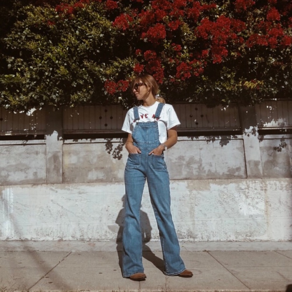 Free people flared coveralls